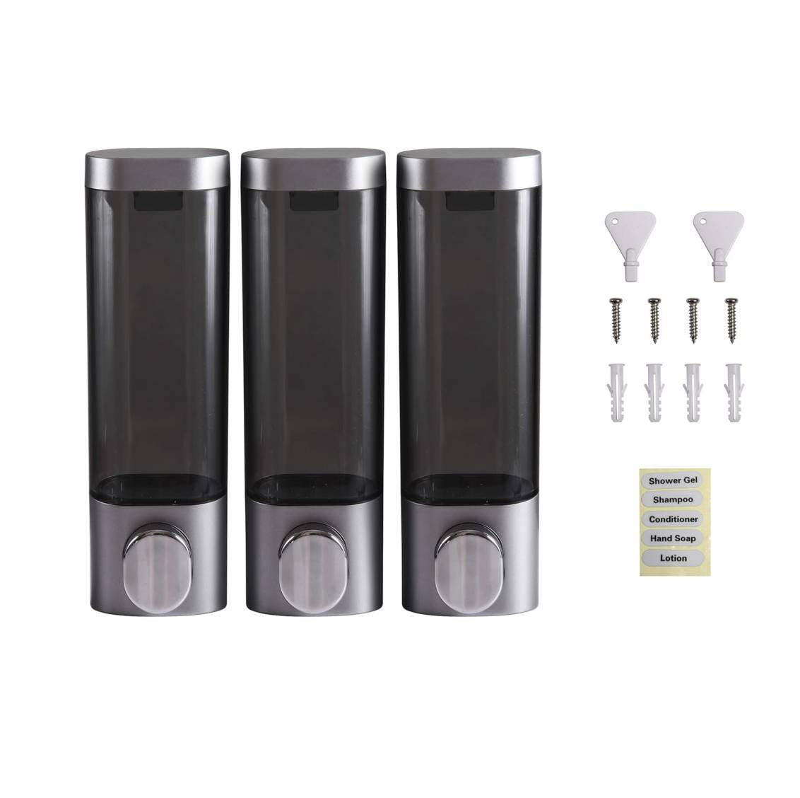 Hotel soap shampoo dispenser (SILVER / CHROME) ECO Sciences