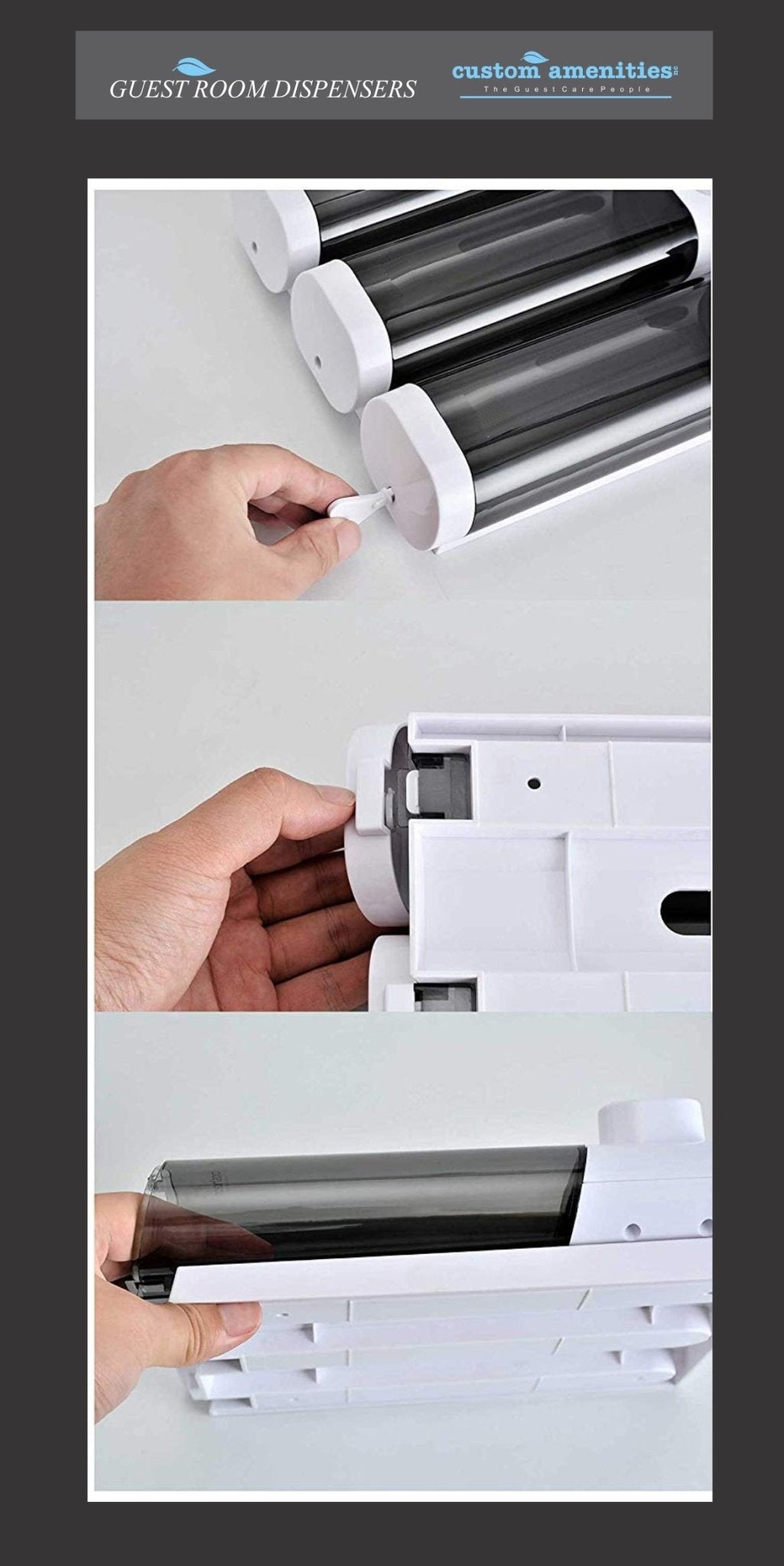 Premium Hotel soap dispenser tamper proof 1p/c - Hotel Supplies Canada